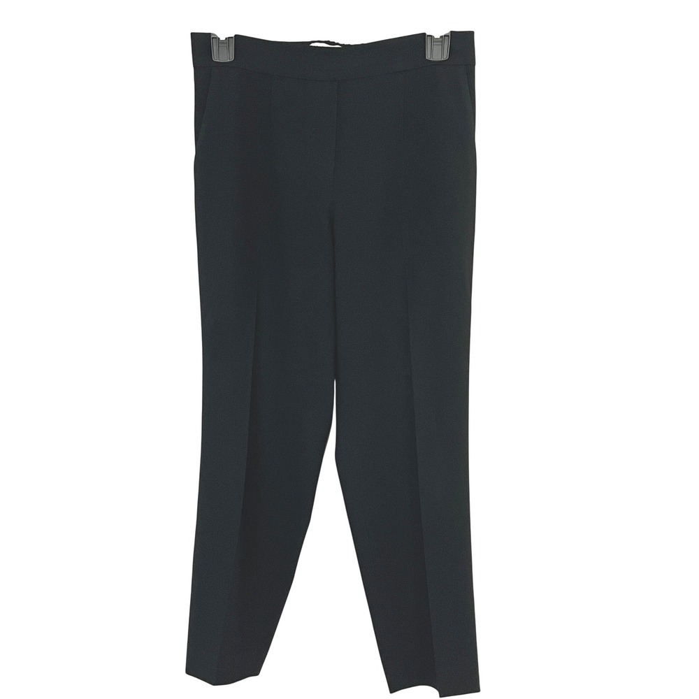 Babaton Atelier Aritzia Black‎ Trousers Elastic Waist Ankle Length Size 4 Career
